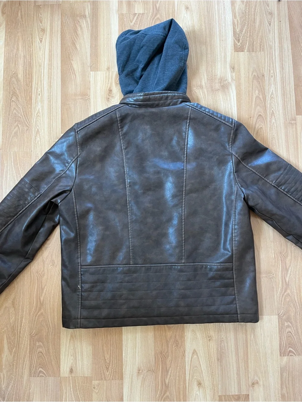 Levi's Dark Brown Faux Leather Bomber Jacket